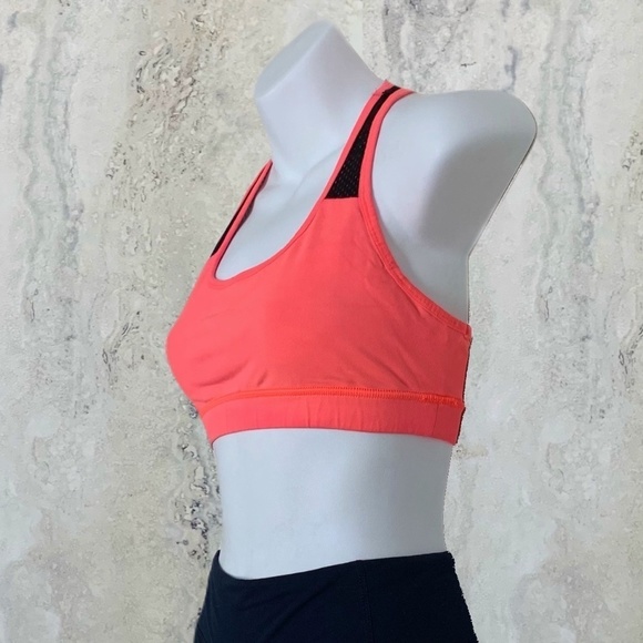 Forever21 Pink & Black Mesh Sports Bra - Picture 2 of 10